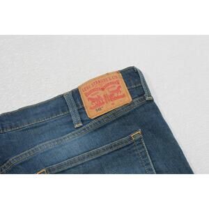 Levi's 541 Athletic Fit Stretch Denim Blue Work Jeans Mens Sz 42 x 33